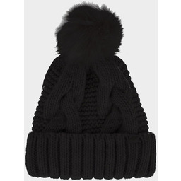 Czapka zimowa damska 4F - czarna