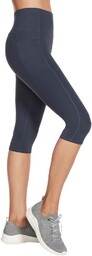 Skechers Damskie legginsy capri Gowalk z wysokim stanem