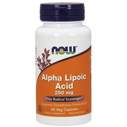 Now Alpha Lipoic Acid 250Mg Suplementy diety, 60
