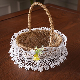 Opaska wielkanocna z gipiury do koszyczka OZDW06-1