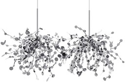 Lampa wisząca MONETE chromowana - metal JD8653-2.CHROM -