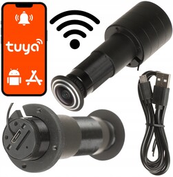 APTI-YK21-TUYA Wizjer Kamera Ip Judasz Wi-Fi Full Hd