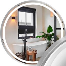 Rea LUSTRO ŚCIENNE LED 80cm MMJ stal szczotkowana