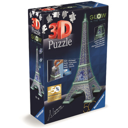 Ravensburger Puzzle 3D 115914 Wieża Eiffla Edycja nocna