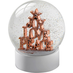 WeRChristmas Joy Love Peace Snow globus dekoracja świąteczna
