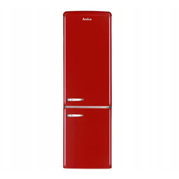 Lodówka Amica FK2965.3RAA 244L Czerwona 181 cm 40
