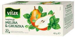 Vitax Inspirations Melisa Gruszka Ex20 herbata ekspresowa owocowa