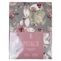 Pościel Petals 160 x 200 cm szara
