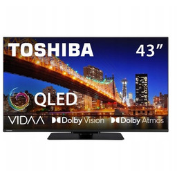2X Telewizor QLED Toshiba 43QV3F63DG 43'' 4K Ultra