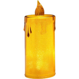 KOOPMAN Świeca dekoracyjna 7623339 LED Amber-transparentny