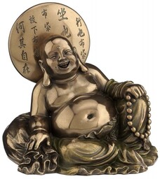Radosny siedzący budda Veronese WU75281A4