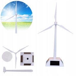 Wiatrak Solarny Model Zabawka Energia Słoneczna