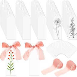 Yeaqee 100 przezroczystych akrylowych zakładek, półfabrykaty, przezroczyste akrylowe