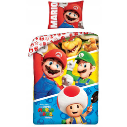 Pościel Bawełniana 140 X 200 CM Nintendo Mario