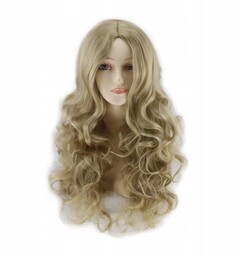 PERUKA DAMSKA KOPCIUSZKA KOPCIUSZEK KRÓLEWNA ROSZPUNKA BLOND COSPLAY