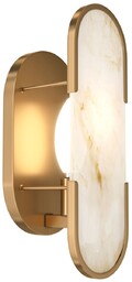 Kinkiet art deco Marmo MOD099WL-01G3 Maytoni elipsa marmur