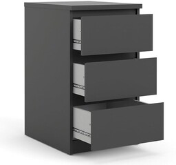 Komoda z szufladami czarna mat 40 cm Naia