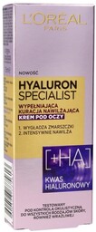 Loreal Hyaluron Specjalist Krem-kuracja nawilżająco wygładzający pod oczy