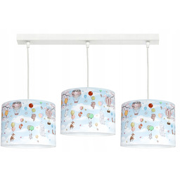 Lampa sufitowa do pokoju dziecka Słonik Błękitny żyrandol