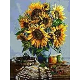 Mozaika diamentowa słoneczniki 30x40cm - ADAR