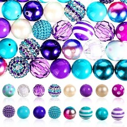 50SZT KORALIKI Z GUMY DO ZUCIA 50SZT KORALIKI