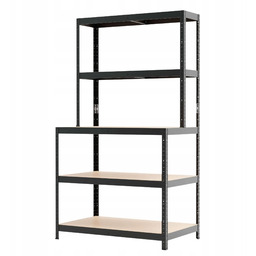 Regał metalowy schodkowy wciskany R200 180x100x30/60 Metalkas 100/200kg