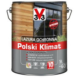 Lazura Polski Klimat 5 l ciemny orzech