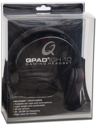 QPAD GH-10 słuchawki z mikrofonem czarne