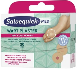 Salvequick Med Wart Plaster na kurzajki 20 szt