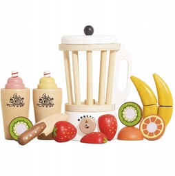 Drewniany Blender Zestaw Owoców Fruit & Smooth Le