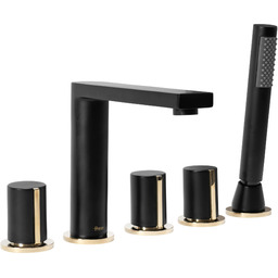 Rea Bateria wannowa Rea ICON czarna Pięciootworowa