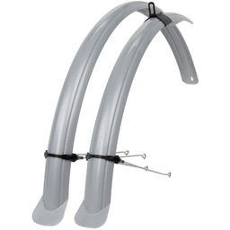 ROTO Komplet błotników rowerowych 28" elastyczne, wytrzymałe, Szare