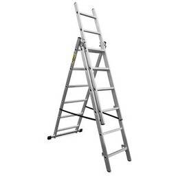 Drabina wielofunkcyjna dla domu 3x6 stopni BASIC tłoczona