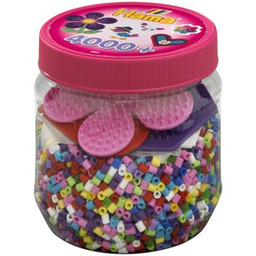 HAMA Zestaw kreatywny Koraliki i podkładki w pojemniku