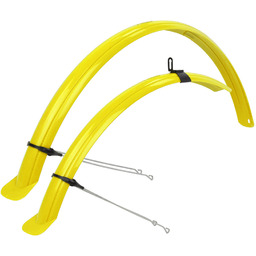 ROTO Komplet błotników rowerowych 28" elastyczne, wytrzymałe, Żółte