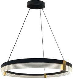 Lampa wisząca Plum 1 LED CCT średnia czarna