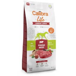 CALIBRA DOG life junior large fresh beef 12kg