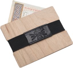 Pan Drwal - ręcznie robiony drewniany portfel