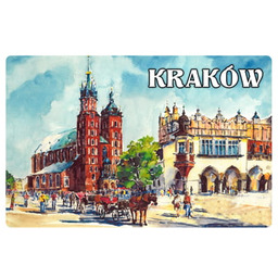 Magnes na lodówkę z efektem 3D Kraków obraz