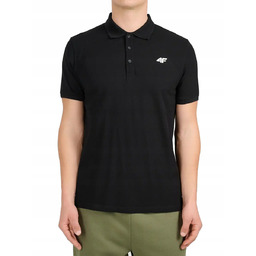 Męska koszulka polo 4F PTSM0771 czarny 20S XL