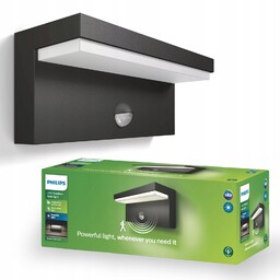 Kinkiet Zewnętrzny Lampa Elewacyjna Ogrodowa z Czujnik Ruchu
