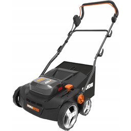 aerator wertykulator trawy Akumulatorowy 36cm Worx WG855E.9 40l