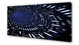 Obraz na płótnie Niebieski tunel 3d