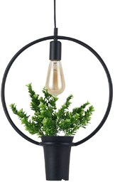 Polux Dekoracyjna LAMPA wisząca 313850 okrągła OPRAWA metalowa