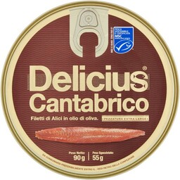 Anchois w oliwie z oliwek Sardele Alici del