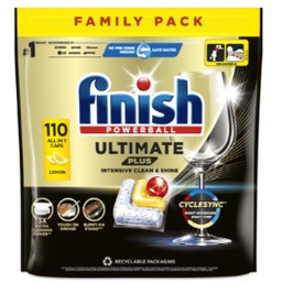 Finish Ultimate Plus Lemon 110szt Kapsułki do zmywarki