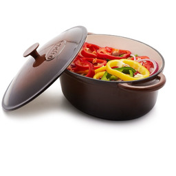 Brytfanna Żeliwna Emaliowana gęsiarka Indukcja naczynie do zapiekania