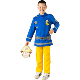 Fireman Sam costume disguise boy official (Size 3-4