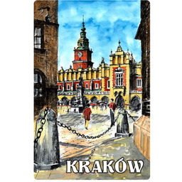 Magnes na lodówkę z efektem 3D Kraków obraz
