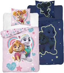 Pościel bawełniana świecąca w ciemności Paw Patrol PPK-03